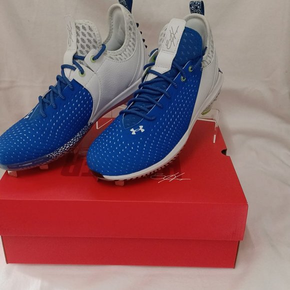 Under Armour Men\'s Harper 5 Low St Baseball Shoe, Royal/White/White main image 4